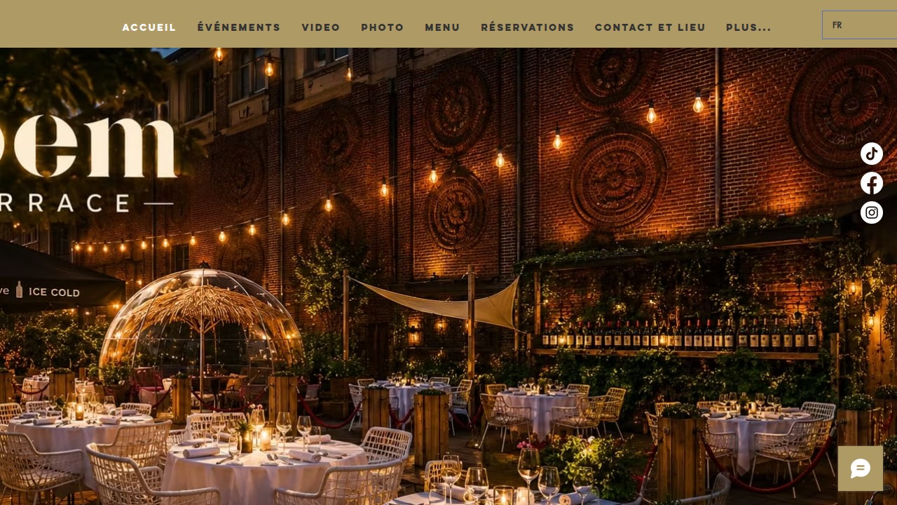 Screenshot of Joem Restaurant website