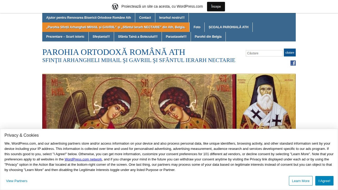 Screenshot of Parohia Ortodoxă Română Ath website