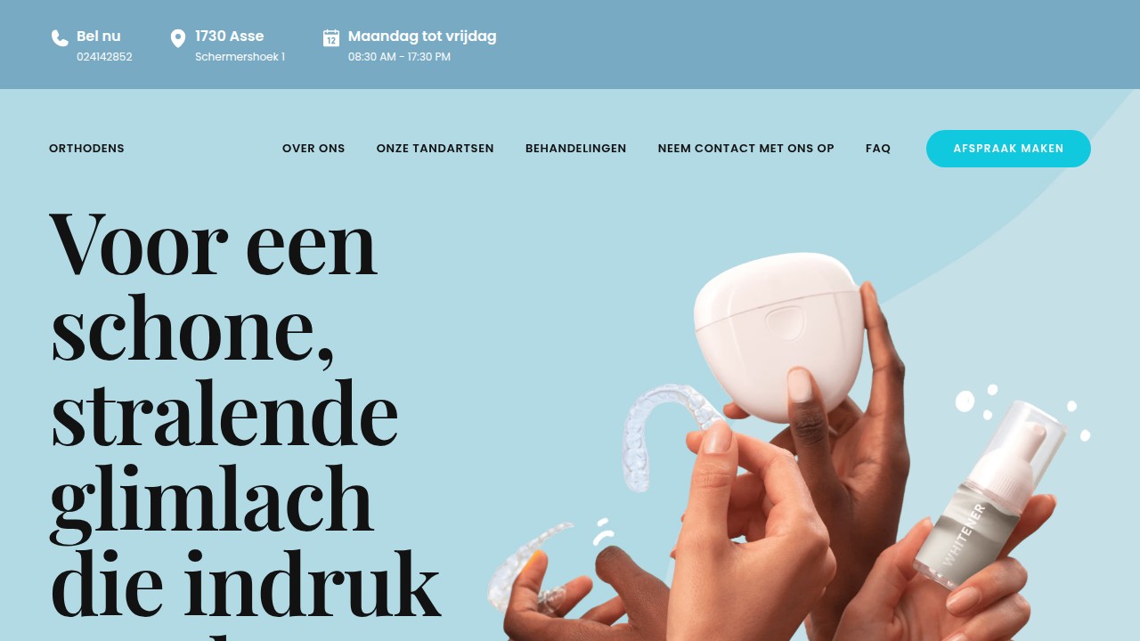 Screenshot of Orthodens (dr. Bianca Milos) website