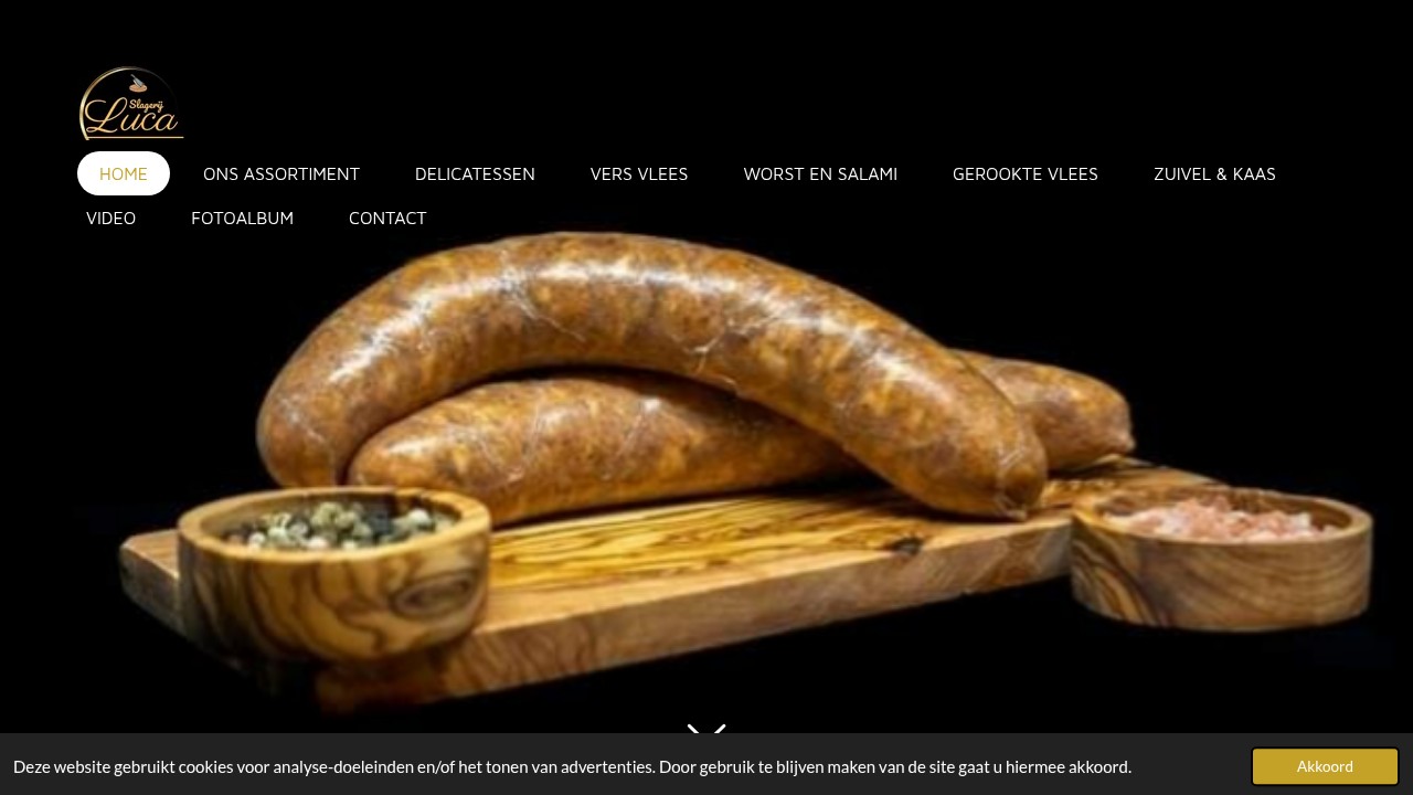 Screenshot of Butcher Shop Luca website