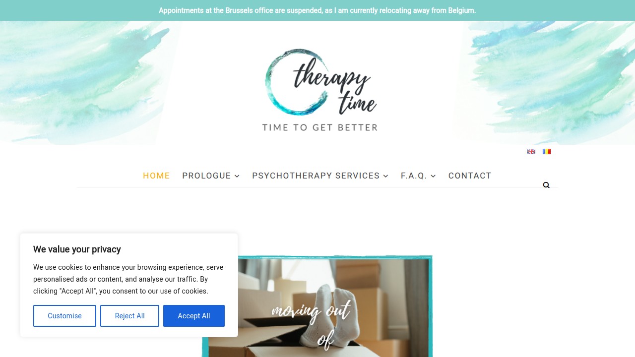 Screenshot of Miruna Negrila - Psiholog website