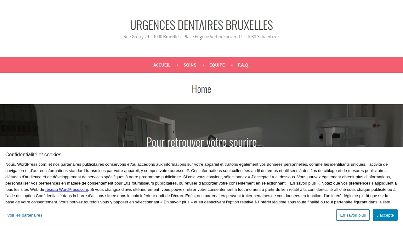 Screenshot of Dentist Roman Bruxelles website